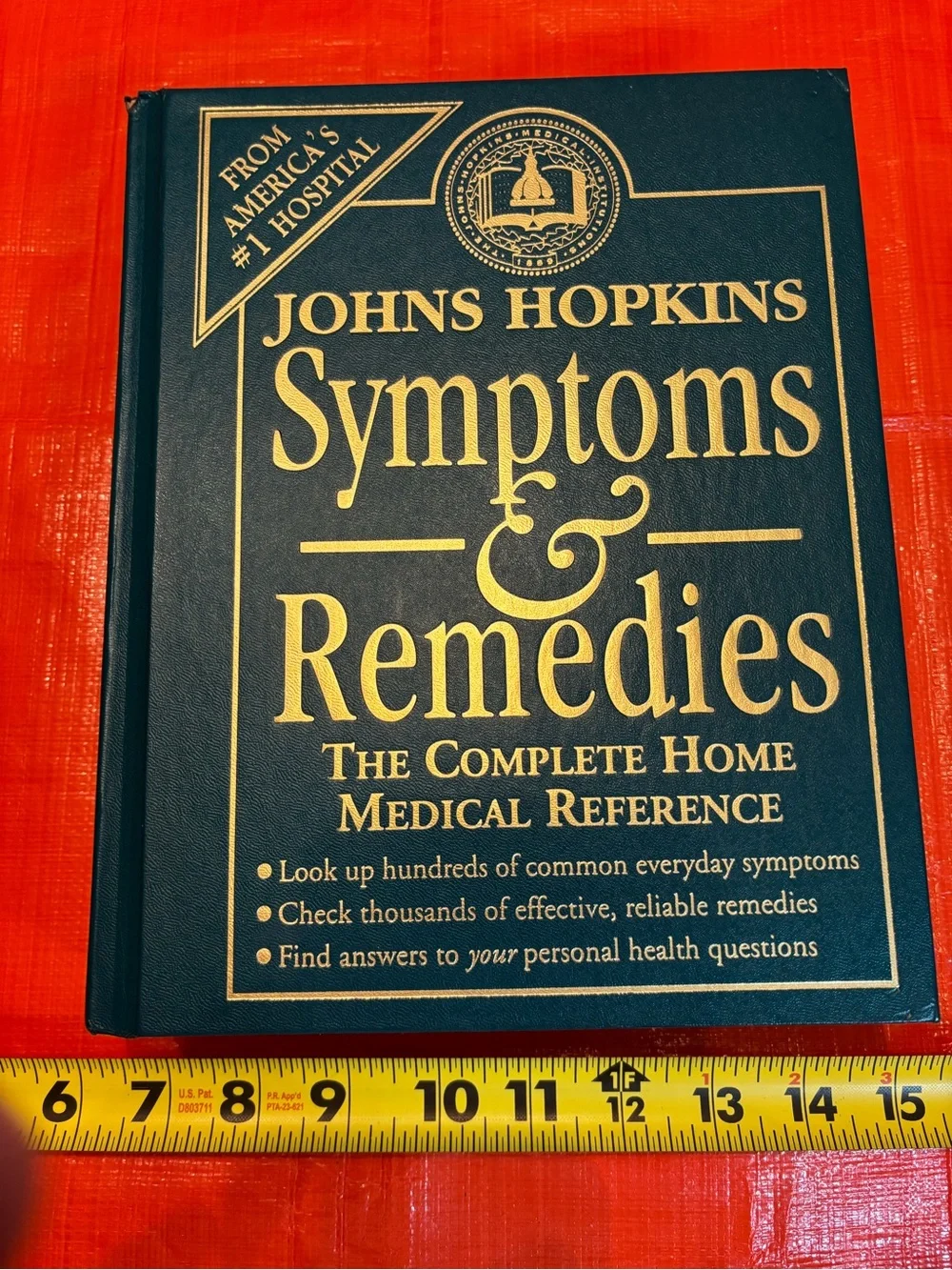 Symptoms & Remedies Hardcover Book - Navy Blue